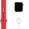 Apple Watch series 6 | 44mm | Aluminium Case Rood | Rood sportbandje | GPS | WiFi