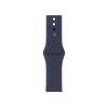 Apple Watch Series 8 | 45mm | Stainless Steel Case Grafiet | Middernacht Blauw sportbandje | GPS | WiFi + 4G