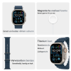 Apple Watch Ultra | 49mm | Titanium Case | Blauw Oceaanbandje | GPS | WiFi + 4G
