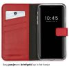 Selencia Echt Lederen Bookcase iPhone 11 - Rood / Rot / Red