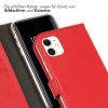 Selencia Echt Lederen Bookcase iPhone 11 - Rood / Rot / Red