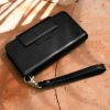 2-in-1 Uitneembare Vegan Lederen Bookcase iPhone 11 - Zwart - Zwart / Black