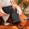 2-in-1 Uitneembare Vegan Lederen Bookcase iPhone 11 - Zwart - Zwart / Black