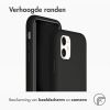 Accezz Liquid Silicone Backcover iPhone 11 - Zwart / Schwarz / Black