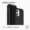 Accezz Liquid Silicone Backcover iPhone 11 - Zwart / Schwarz / Black