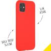Accezz Liquid Silicone Backcover iPhone 11 - Rood / Rot / Red