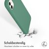 Accezz Liquid Silicone Backcover iPhone 11 - Donkergroen / Dunkelgrün  / Dark Green