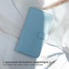 Selencia Echt Lederen Bookcase iPhone 11 Pro - Lichtblauw / Hellblau / Light Blue