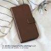 Selencia Echt Lederen Bookcase iPhone 11 Pro - Bruin / Braun  / Brown