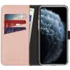 Selencia Echt Lederen Bookcase iPhone 11 Pro - Roze / Rosa / Pink