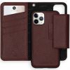 Selencia 2-in-1 Uitneembare Slang Bookcase iPhone 11 Pro - Donkerrood / Dunkelrot / Dark Red