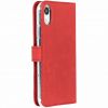 Selencia Echt Lederen Bookcase iPhone Xr - Rood / Rot / Red