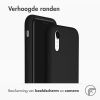 Accezz Liquid Silicone Backcover iPhone Xr - Zwart / Schwarz / Black