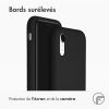 Accezz Liquid Silicone Backcover iPhone Xr - Zwart / Schwarz / Black