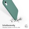 Accezz Liquid Silicone Backcover iPhone Xr - Donkergroen / Dunkelgrün  / Dark Green