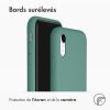Accezz Liquid Silicone Backcover iPhone Xr - Donkergroen / Dunkelgrün  / Dark Green