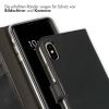 Selencia Echt Lederen Bookcase iPhone Xs - Zwart / Schwarz / Black