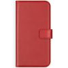 Selencia Echt Lederen Bookcase iPhone Xs - Rood / Rot / Red